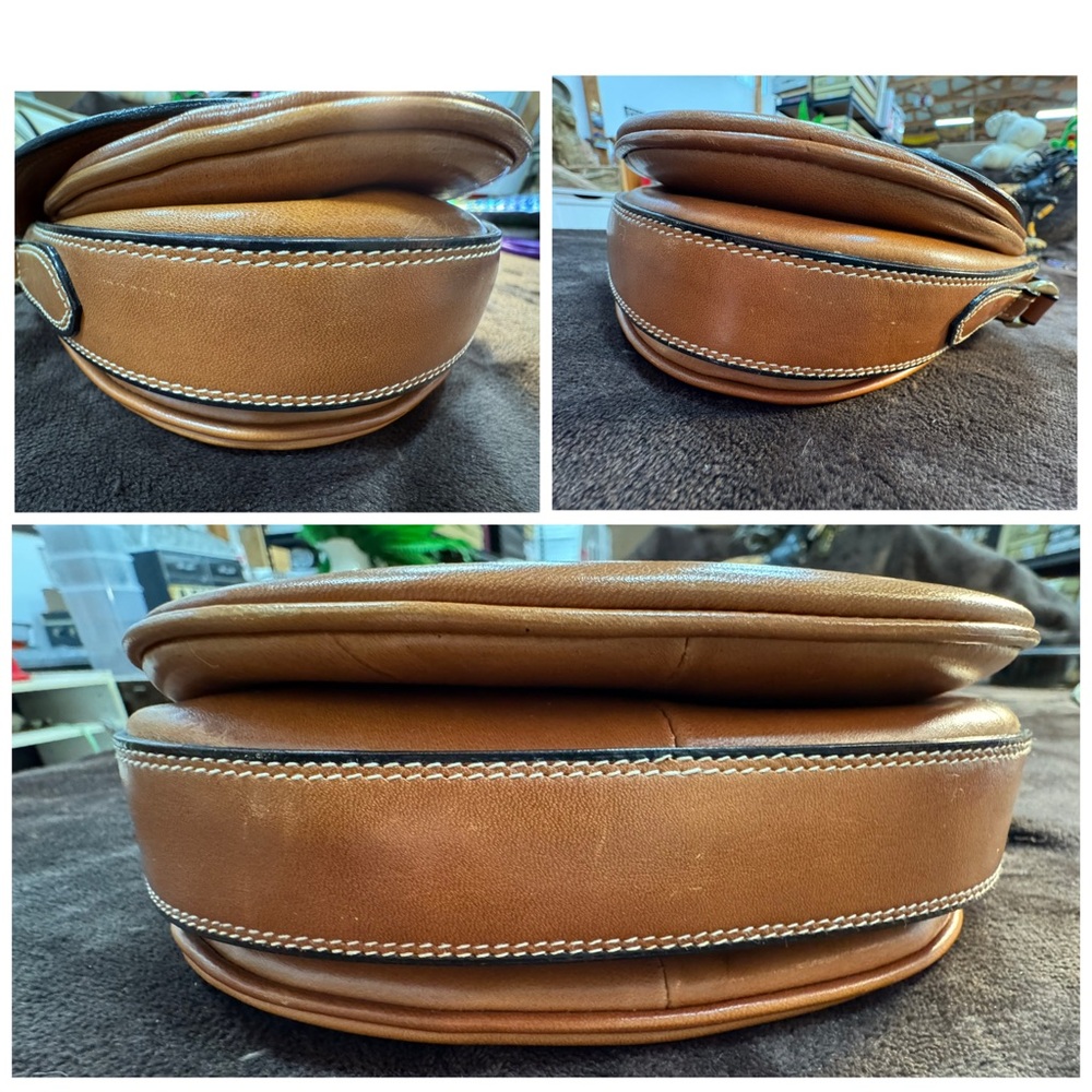 Vintage Bally Brown Solid Leather Women's Crossbody bag - Picture 7 of 13